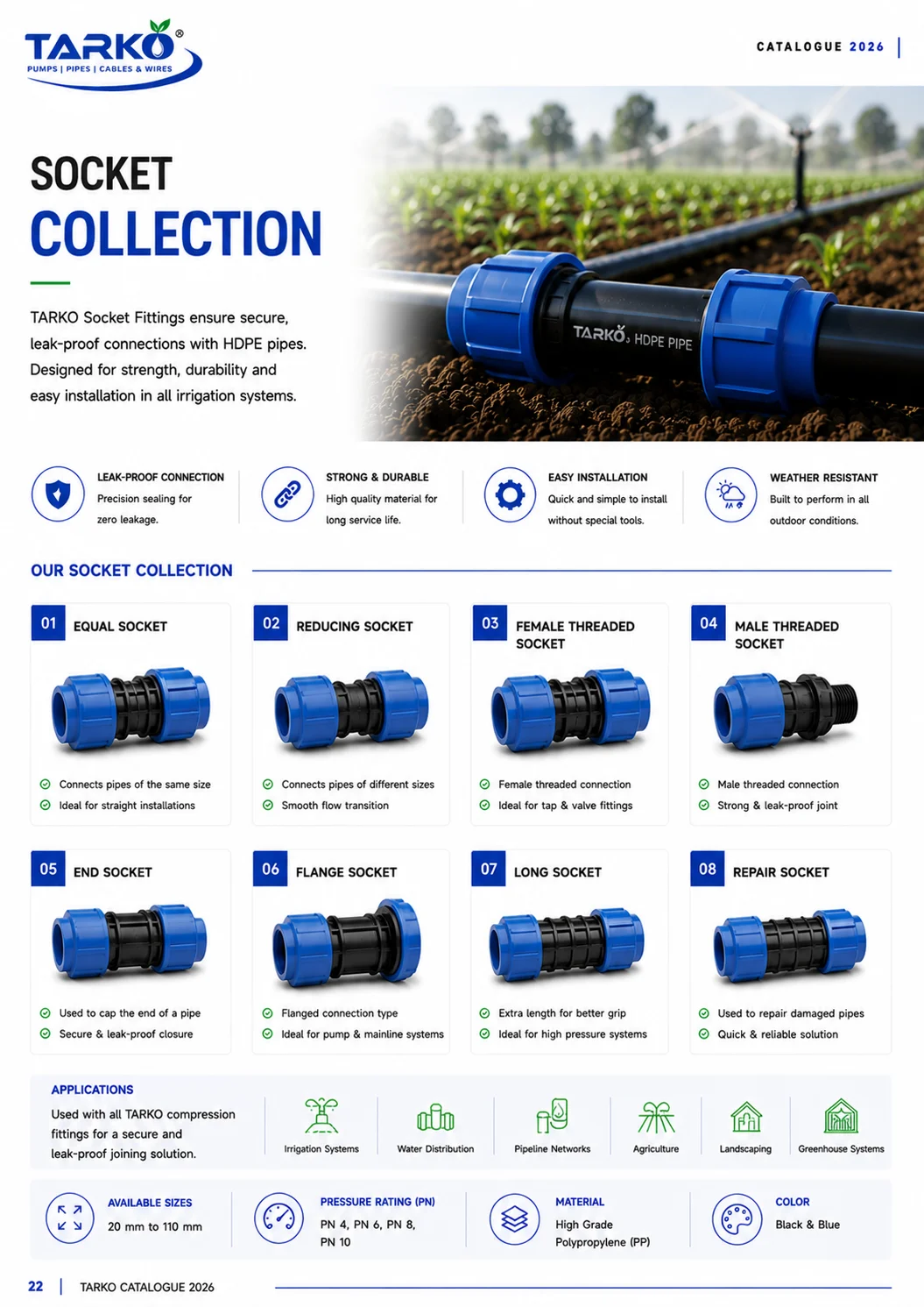 TARKO Product Catalogue Page