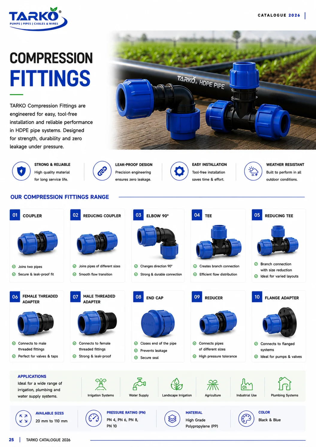 TARKO Product Catalogue Page