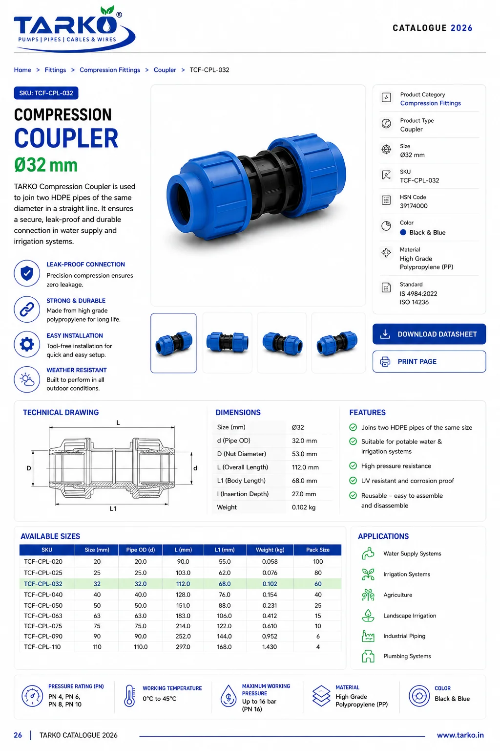 TARKO Catalogue 2026 — Page 26