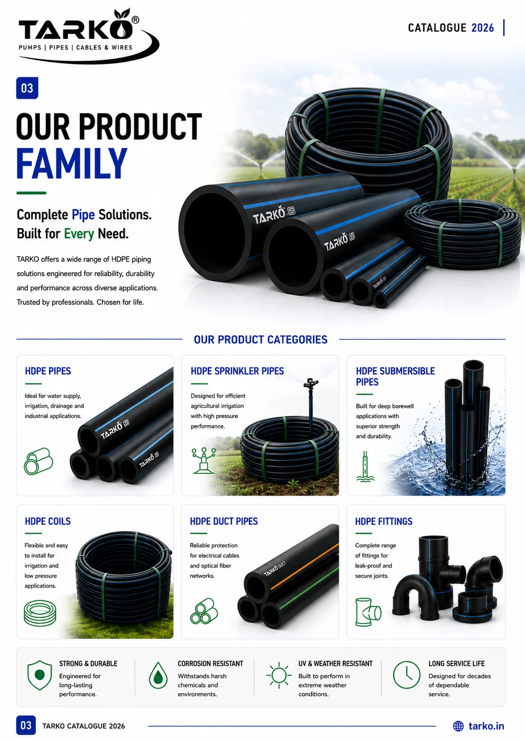 TARKO Product Catalogue Page