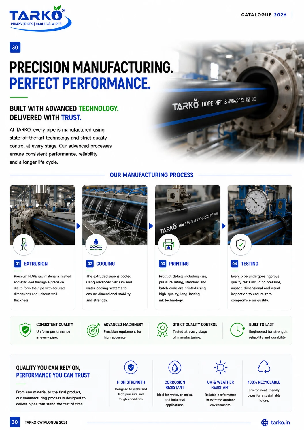TARKO Product Catalogue Page
