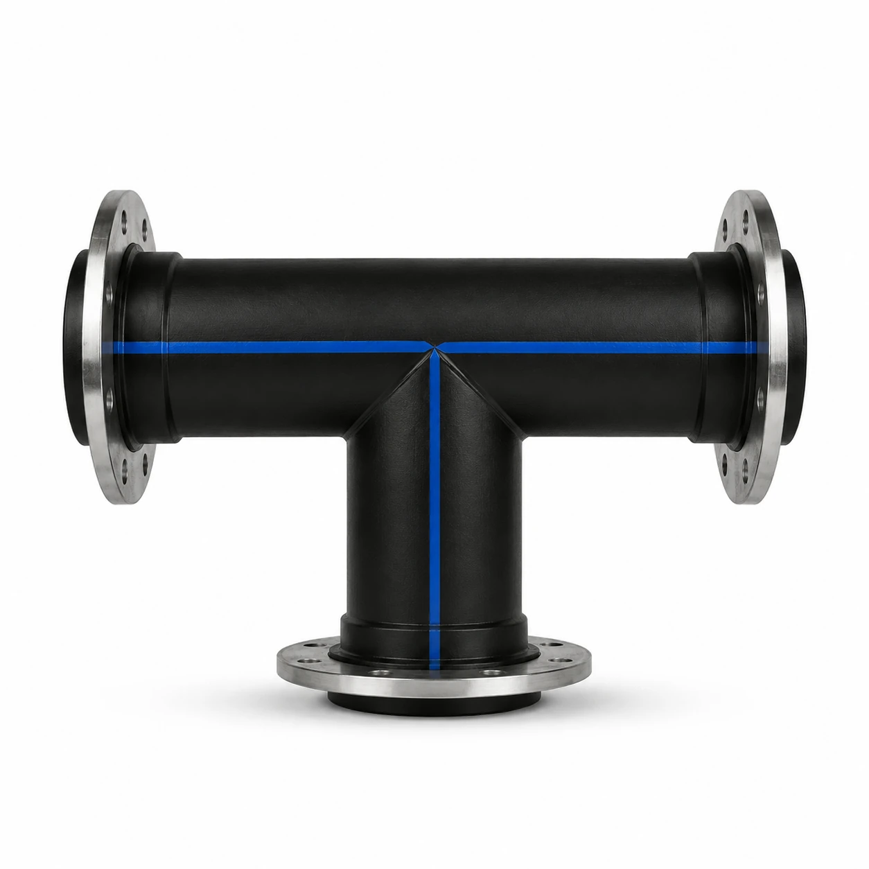 Equal Flanged Tee — 90mm, 110mm, 160mm, 200mm, 250mm, 315mm, 400mm | TARKO